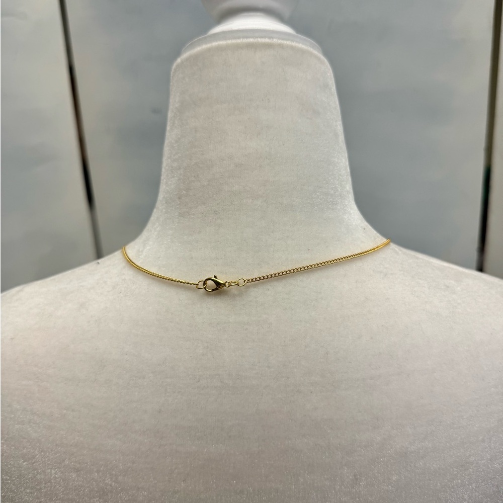 Gold plated Iron Chain Necklace - Picture 2 of 2